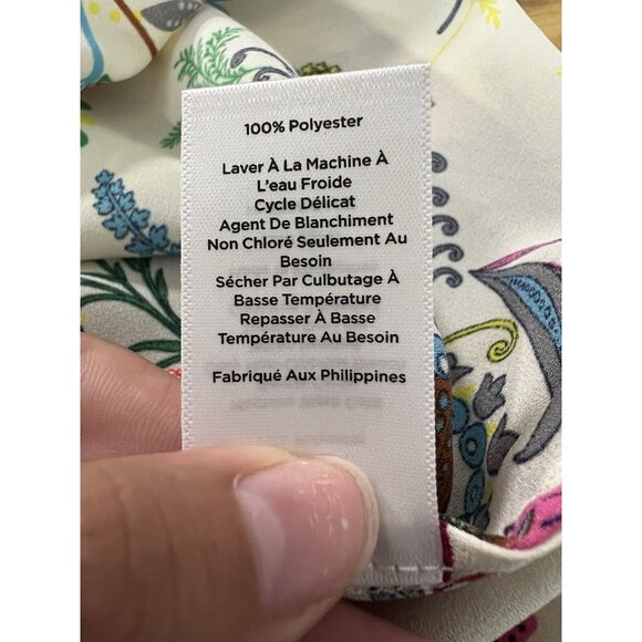 Talbots Women's Paisley Floral Print Long Sleeve Tunic Top Plus Size XS Colorful - Picture 12 of 12